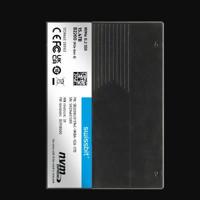 Swissbit 2.5英寸U.2 PCIe固態(tài)硬盤D2200
